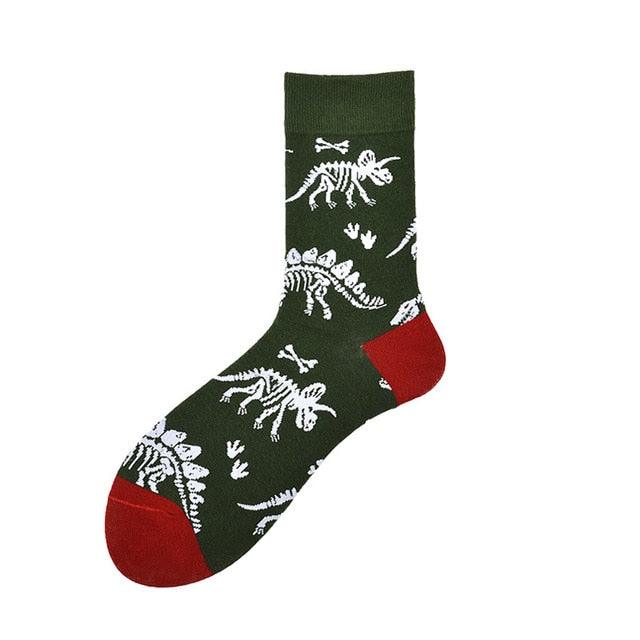New Fashion Socks Shark Dinosaur Tiger Bear Dog Pattern Long Tube Happy Novelty Skateboarding Cycling Leisure Fun Unisex Crew Socks For Men And Women Stevvex