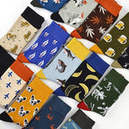 New Fashion Socks Shark Dinosaur Tiger Bear Dog Pattern Long Tube Happy Novelty Skateboarding Cycling Leisure Fun Unisex Crew Socks For Men And Women Stevvex