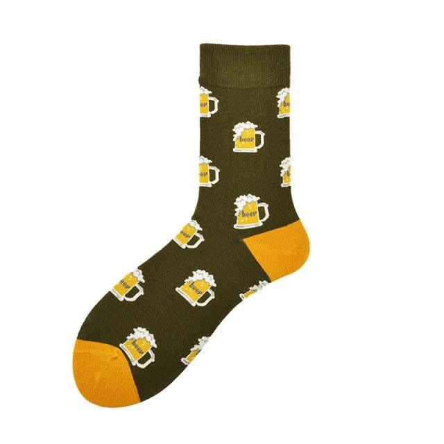 New Fashion Socks Shark Dinosaur Tiger Bear Dog Pattern Long Tube Happy Novelty Skateboarding Cycling Leisure Fun Unisex Crew Socks For Men And Women Stevvex