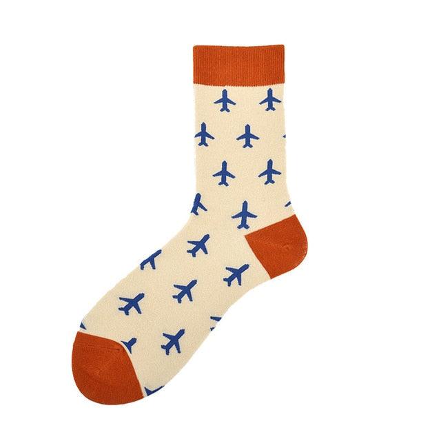 New Fashion Socks Shark Dinosaur Tiger Bear Dog Pattern Long Tube Happy Novelty Skateboarding Cycling Leisure Fun Unisex Crew Socks For Men And Women Stevvex