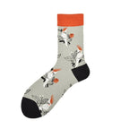 New Fashion Socks Shark Dinosaur Tiger Bear Dog Pattern Long Tube Happy Novelty Skateboarding Cycling Leisure Fun Unisex Crew Socks For Men And Women Stevvex