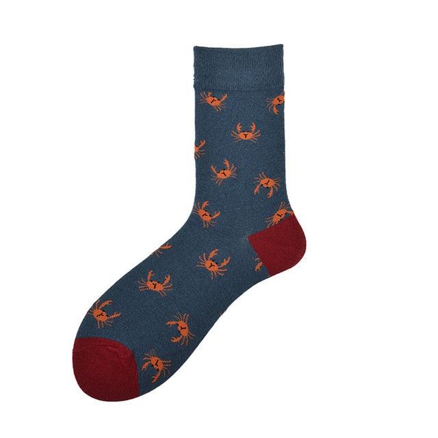 New Fashion Socks Shark Dinosaur Tiger Bear Dog Pattern Long Tube Happy Novelty Skateboarding Cycling Leisure Fun Unisex Crew Socks For Men And Women Stevvex