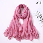 New Fashion Soft Cotton Elegant Viscose Scarf Ladies Scarf Shawls Lightweight Elegant Wraps  Muslim Hijab scarf scarves For Women