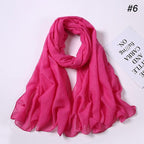 New Fashion Soft Cotton Elegant Viscose Scarf Ladies Scarf Shawls Lightweight Elegant Wraps  Muslim Hijab scarf scarves For Women