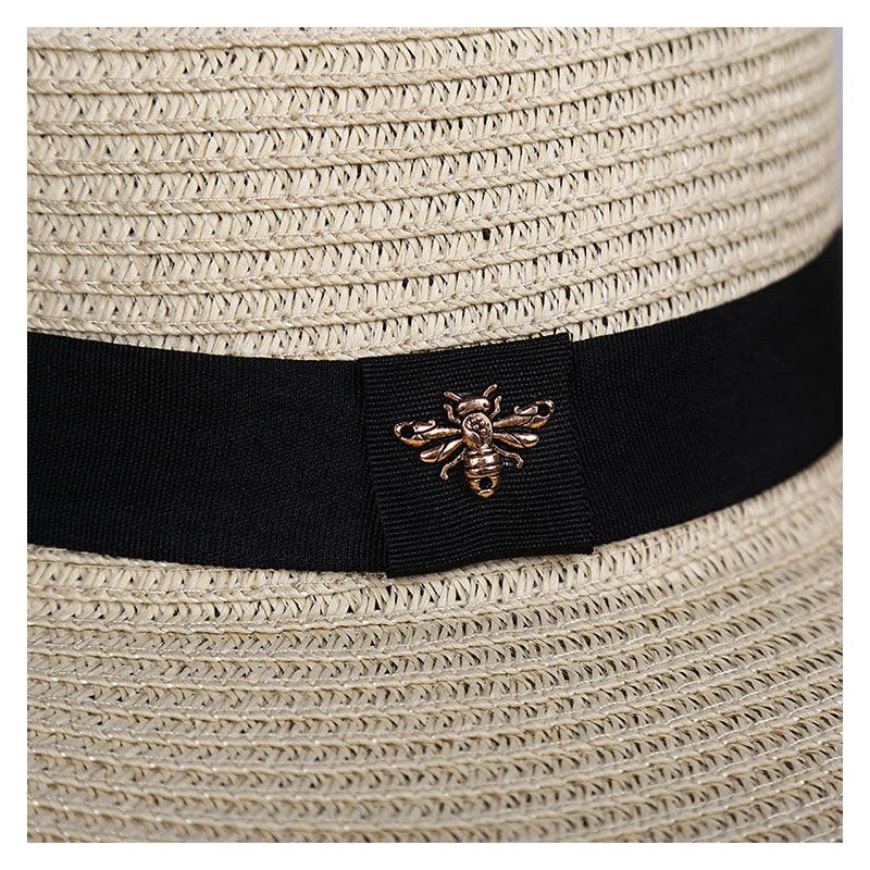 New Fashion Straw Hat Outdoor Leisure Sun Hat Women's Sun Hats UV Protection Large Wide Brim Hat Women Packable Sun Hat for Women Straw Hats Summer Beach Hat Ladies Wild Hats Straw Hat For Women Stevvex
