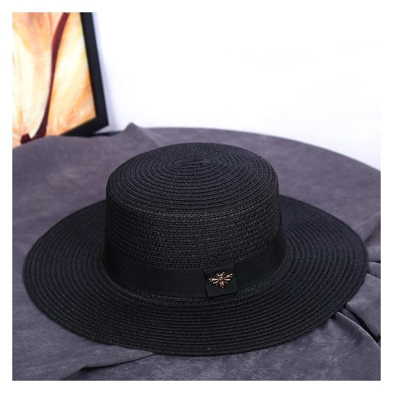 New Fashion Straw Hat Outdoor Leisure Sun Hat Women's Sun Hats UV Protection Large Wide Brim Hat Women Packable Sun Hat for Women Straw Hats Summer Beach Hat Ladies Wild Hats Straw Hat For Women Stevvex