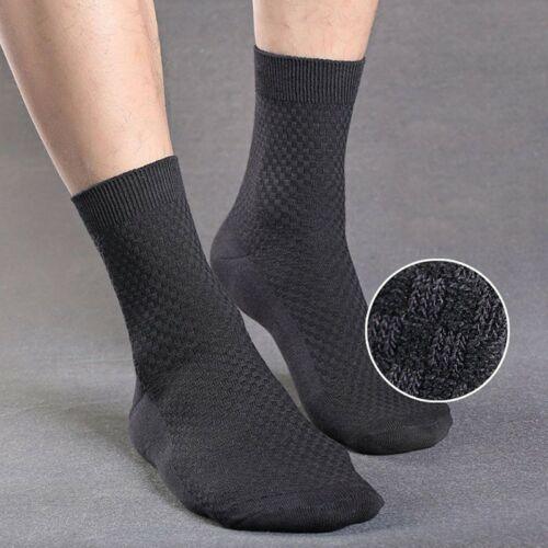 New Fashion Style Bamboo Fiber Socks Deodorant Sock High Tube Business Solid Breathable Men Women Elastic Socks Autumn Spring Socks For Men And Women Stevvex