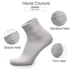 New Fashion Style Bamboo Fiber Socks Deodorant Sock High Tube Business Solid Breathable Men Women Elastic Socks Autumn Spring Socks For Men And Women Stevvex