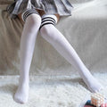 New Fashion Thigh High Stockings Solid Velvet Soft Flexible Over Knee Socks Tall Long Boot Stockings for Women Stevvex