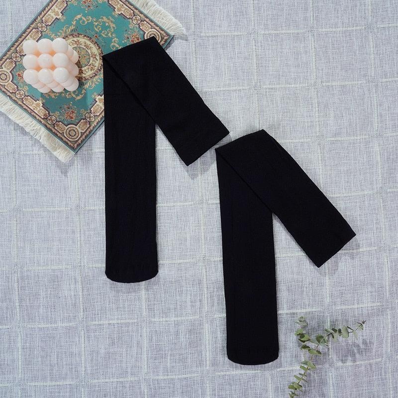New Fashion Thigh High Stockings Solid Velvet Soft Flexible Over Knee Socks Tall Long Boot Stockings for Women Stevvex