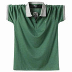 New Fashion Vintage Polo Men Soft Cotton Breathable Men Polo Shirt Men Polo Double Side Slim Fit  Short Sleeve Polo T-Shirt Casual Slim Fit Men Pure Breathable Tee Tops Comfortable Shirt