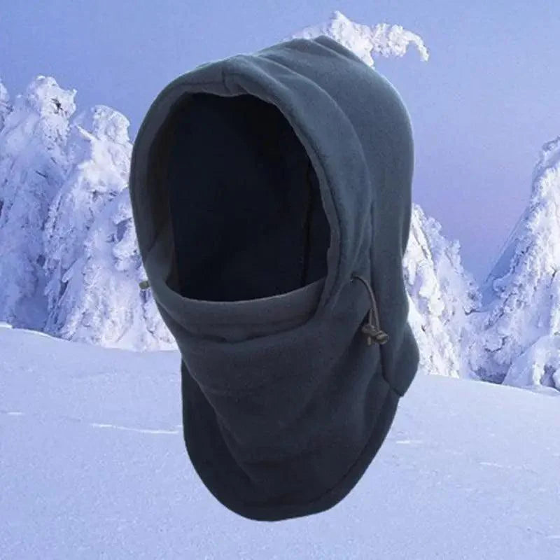 New Fashion Warm Cap Winter Men Women Hats Thermal Fleece Hat Hooded Neck Warmer Hiking Scarves Stevvex