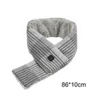New Fashion Winter USB Heated Scarf Unisex Neck Warmer Neckerchief Winter Rechargeable Heating Elegant Scarf Neck Heating Pad Lightweight Shawl To Keep Your Neck Warm Shawl For Women