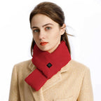 New Fashion Winter USB Heated Scarf Unisex Neck Warmer Neckerchief Winter Rechargeable Heating Elegant Scarf Neck Heating Pad Lightweight Shawl To Keep Your Neck Warm Shawl For Women