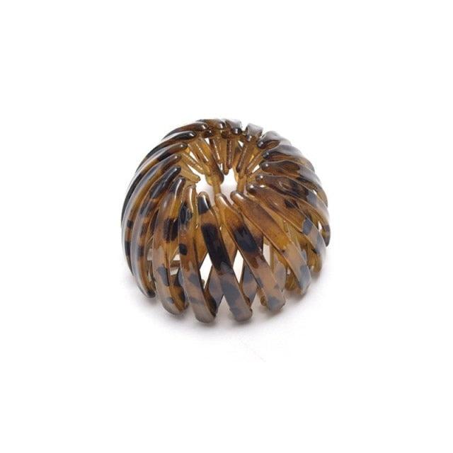 New Fashion Women Bun Hair Claw Horsetail Buckle Hair Clip Bird Nest Expanding Hair Accessories Female Ponytail Hair Accessories For Women Stevvex
