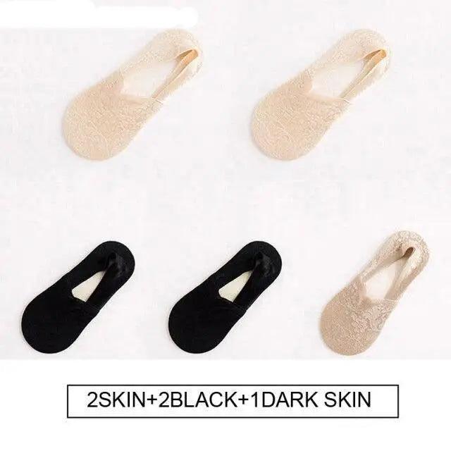 New Fashion Women Girls Spring Summer Socks Style Lace Flower Short Sock Breathable Invisible Ankle Socks Lace Socks for Women Ankle ,Knit Cotton Socks, Cute Ankle Lace Ruffled Socks for Women Warm Non-Slip Thick Lace Floor Socks Stevvex