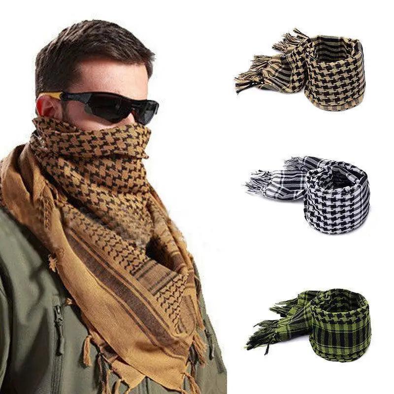 New Fashionable Men's Lightweight Square Outdoor Shawl Military Arab Tactical Desert Army Scarf Stevvex