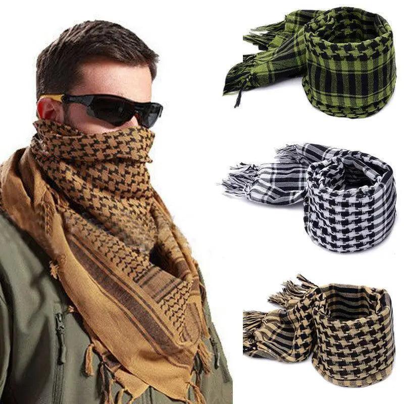 New Fashionable Men's Lightweight Square Outdoor Shawl Military Arab Tactical Desert Army Scarf Stevvex