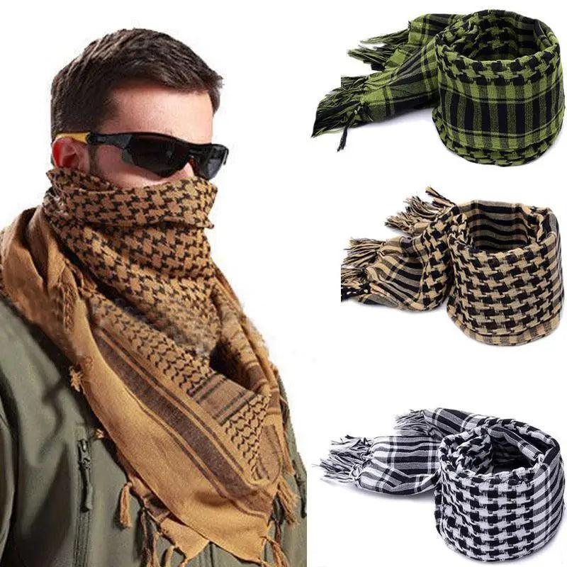 New Fashionable Men's Lightweight Square Outdoor Shawl Military Arab Tactical Desert Army Scarf Stevvex