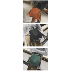 New Fashionable Scrub Women Bucket Bag Vintage Tassel Messenger Bag High Quality Shoulder Bag Simple Crossbody Bag For Females Stevvex