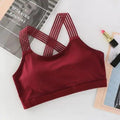 New Fashionable Seamless Sports Bra Women Fitness Top Gym Yoga Bra Shockproof Push Up Sport Bra Running Yoga Gym Crop Top Breathable Workout Bra Stevvex