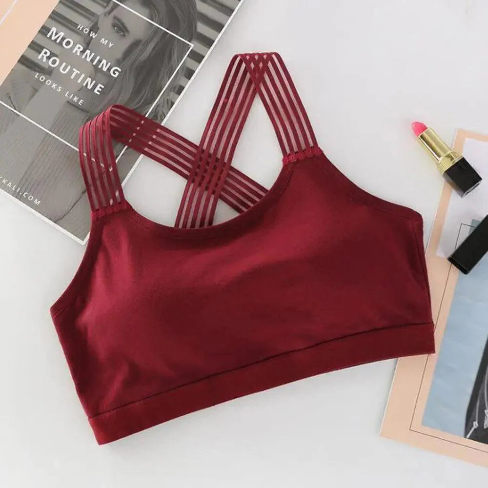 New Fashionable Seamless Sports Bra Women Fitness Top Gym Yoga Bra Shockproof Push Up Sport Bra Running Yoga Gym Crop Top Breathable Workout Bra Stevvex