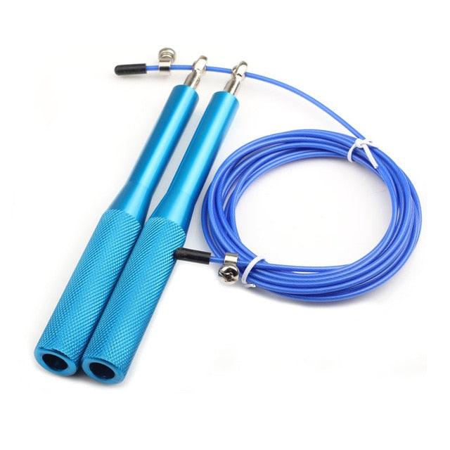 New Fitness Jump Ropes Heavy Steel Wire Speed Jump Rope Weighted Skipping Rope With 360 Degree Ball Bearing And Aluminum Alloy Non-Slip Handle Rope For Training Fitness Home Exercises Stevvex
