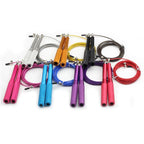 New Fitness Jump Ropes Heavy Steel Wire Speed Jump Rope Weighted Skipping Rope With 360 Degree Ball Bearing And Aluminum Alloy Non-Slip Handle Rope For Training Fitness Home Exercises Stevvex