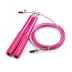 New Fitness Jump Ropes Heavy Steel Wire Speed Jump Rope Weighted Skipping Rope With 360 Degree Ball Bearing And Aluminum Alloy Non-Slip Handle Rope For Training Fitness Home Exercises Stevvex