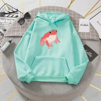 New Frog Sweatshirt Oversized Clothes Long Sleeve Hooded Hoodie For Girls Winter Hoodie With Pocket Pink Sweatshirts Hoodies for Women Teen Girls Cute Cartoon Frogs Casual Hooded Loose Long Sleeve Sweatshirt with Pocket Stevvex
