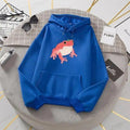 New Frog Sweatshirt Oversized Clothes Long Sleeve Hooded Hoodie For Girls Winter Hoodie With Pocket Pink Sweatshirts Hoodies for Women Teen Girls Cute Cartoon Frogs Casual Hooded Loose Long Sleeve Sweatshirt with Pocket Stevvex