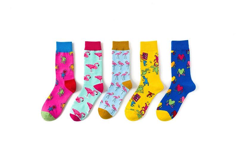 New Funny Women Fashion Harajuku Colorful Socks Cute Art Egg Series Personality Cotton Female socks Novelty Cotton Socks For Men And Women Stevvex
