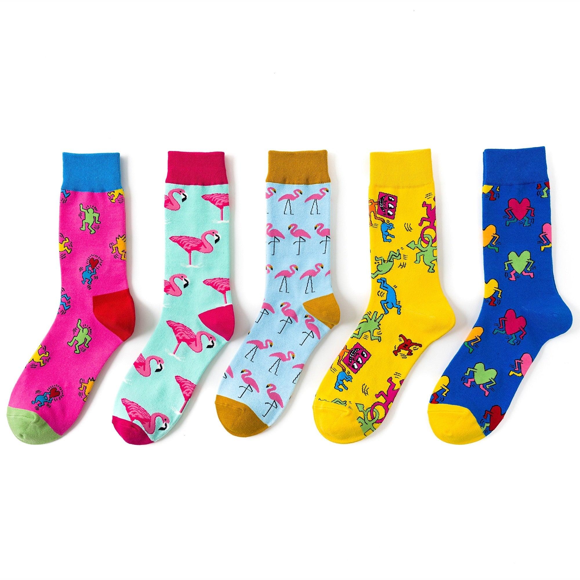 New Funny Women Fashion Harajuku Colorful Socks Cute Art Egg Series Personality Cotton Female socks Novelty Cotton Socks For Men And Women Stevvex