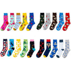 New Funny Women Fashion Harajuku Colorful Socks Cute Art Egg Series Personality Cotton Female socks Novelty Cotton Socks For Men And Women Stevvex