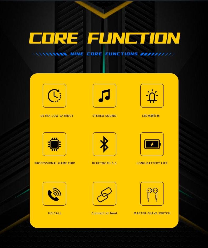 NEW Game TWS 5.0 Earphone Wireless Headphones Stereo Headset Sport Earbuds Microphone With Charging Box For Bluetooth phone Stevvex