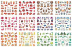 New Geometric Letter Nail Sticker Water Slider Winter Decal Christmas New Year Gift Nail Slider Temporary Tattoos Women Nail Art Stickers Water Transfer Decals Design Nail Art Supplies Manicure Acrylic Nail Foil Stencils Decorations Stevvex
