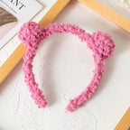 New Gils Cute Plush Bear Rabbit Ears Headband Autumn Winter Head Hoop Cartoon Girls Kid Hairband Headdress Gorgeous Hair Accessories For Women