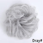New Girl's Synthetic Chignon Red Pink Purple Blue Green Curly Messy Bun Kids Donut Roller Hair Bun Heat Resistant Fake Hair Wigs For Black Women Cosplay Wigs For Women Stevvex