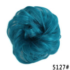 New Girl's Synthetic Chignon Red Pink Purple Blue Green Curly Messy Bun Kids Donut Roller Hair Bun Heat Resistant Fake Hair Wigs For Black Women Cosplay Wigs For Women Stevvex