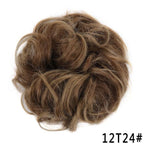 New Girl's Synthetic Chignon Red Pink Purple Blue Green Curly Messy Bun Kids Donut Roller Hair Bun Heat Resistant Fake Hair Wigs For Black Women Cosplay Wigs For Women Stevvex