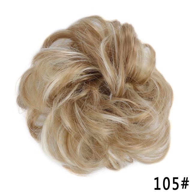 New Girl's Synthetic Chignon Red Pink Purple Blue Green Curly Messy Bun Kids Donut Roller Hair Bun Heat Resistant Fake Hair Wigs For Black Women Cosplay Wigs For Women Stevvex