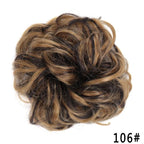 New Girl's Synthetic Chignon Red Pink Purple Blue Green Curly Messy Bun Kids Donut Roller Hair Bun Heat Resistant Fake Hair Wigs For Black Women Cosplay Wigs For Women Stevvex