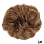 New Girl's Synthetic Chignon Red Pink Purple Blue Green Curly Messy Bun Kids Donut Roller Hair Bun Heat Resistant Fake Hair Wigs For Black Women Cosplay Wigs For Women Stevvex