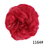 New Girl's Synthetic Chignon Red Pink Purple Blue Green Curly Messy Bun Kids Donut Roller Hair Bun Heat Resistant Fake Hair Wigs For Black Women Cosplay Wigs For Women Stevvex