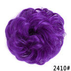 New Girl's Synthetic Chignon Red Pink Purple Blue Green Curly Messy Bun Kids Donut Roller Hair Bun Heat Resistant Fake Hair Wigs For Black Women Cosplay Wigs For Women Stevvex
