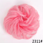 New Girl's Synthetic Chignon Red Pink Purple Blue Green Curly Messy Bun Kids Donut Roller Hair Bun Heat Resistant Fake Hair Wigs For Black Women Cosplay Wigs For Women Stevvex
