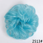New Girl's Synthetic Chignon Red Pink Purple Blue Green Curly Messy Bun Kids Donut Roller Hair Bun Heat Resistant Fake Hair Wigs For Black Women Cosplay Wigs For Women Stevvex