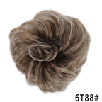 New Girl's Synthetic Chignon Red Pink Purple Blue Green Curly Messy Bun Kids Donut Roller Hair Bun Heat Resistant Fake Hair Wigs For Black Women Cosplay Wigs For Women Stevvex