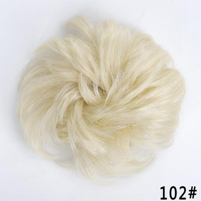 New Girl's Synthetic Chignon Red Pink Purple Blue Green Curly Messy Bun Kids Donut Roller Hair Bun Heat Resistant Fake Hair Wigs For Black Women Cosplay Wigs For Women Stevvex