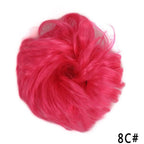 New Girl's Synthetic Chignon Red Pink Purple Blue Green Curly Messy Bun Kids Donut Roller Hair Bun Heat Resistant Fake Hair Wigs For Black Women Cosplay Wigs For Women Stevvex